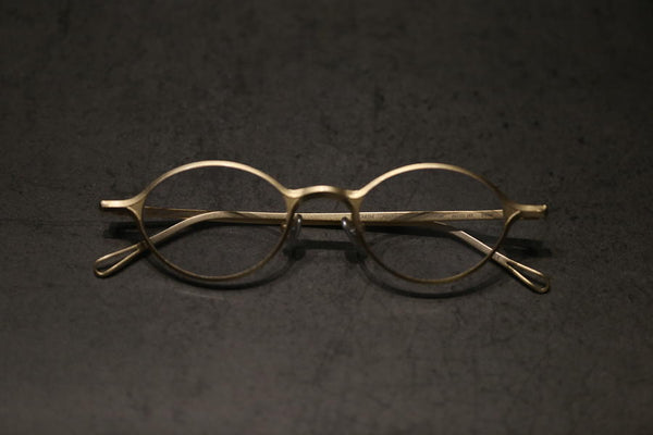 Rigards Titanium Oval Thin Frame Glasses RG1039TI Series Collection RG-RG1039TI-JIN Gold